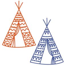 two teepees