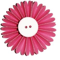 3d rosette flower - scalloped