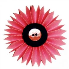 3d rosette flower - pointed
