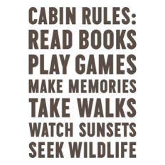 cabin rules
