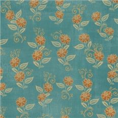 blue floral pattern