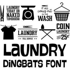 laundry dingbats font
