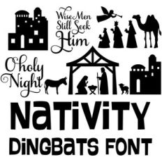 nativity dingbats font