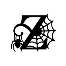 halloween monogram - z