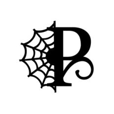halloween monogram - p