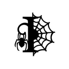 halloween monogram - i