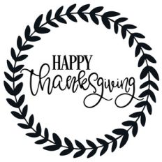 happy thanksgiving wreath