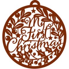 my first christmas bauble ornament