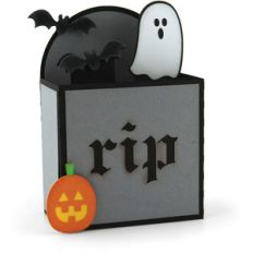 shaped box card tombstone