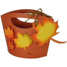 autumn leaves gift tote and tag