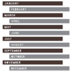 month tags