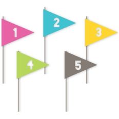 number flags