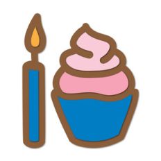 cupcake and candle