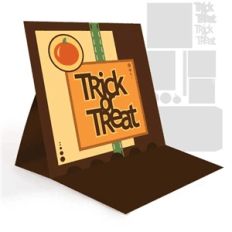 easel card- trick-or-treat