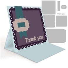 easel card- thank you
