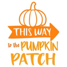 pumpkin patch arrow