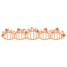 five pumpkin border