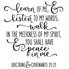 peace in me - 2018 young women theme