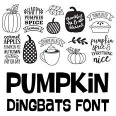 pumpkin dingbats font