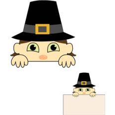 peek-a-boo: pilgrim boy