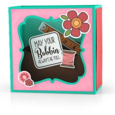 shadow box card scene bobbin