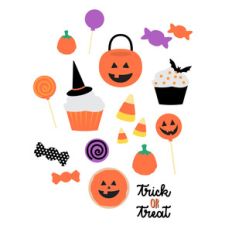 halloween candy stickers