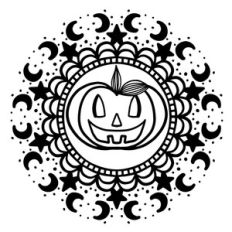 jack o lantern mandala