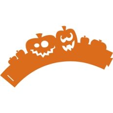 pumpkin cupcake wrapper