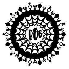 spooky boo mandala