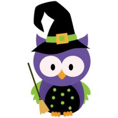 halloween witch owl