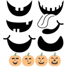 build a jack-o-lantern: mouths