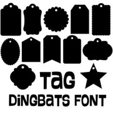 tag dingbats font