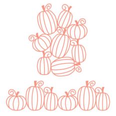 pumpkin border + background