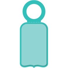 bottle label tag-bracket