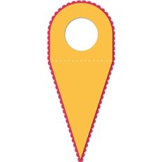 bottle label tag-triangle flag