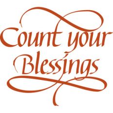 count your blessings