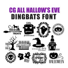 cg all hallow's eve dingbats font