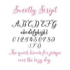 cg sweetly script font