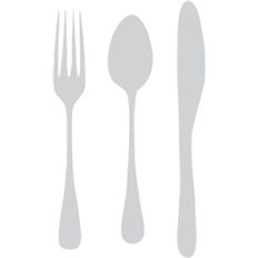 fork, spoon, knife