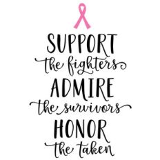 support the fighters breast cancer phrase