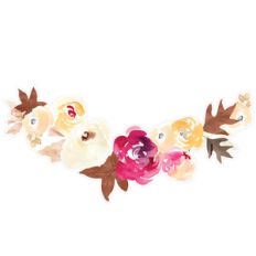 fall flowers bouquet border
