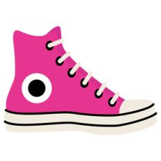 80's pop - high top shoe