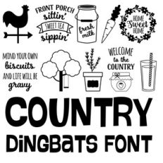 country dingbats font