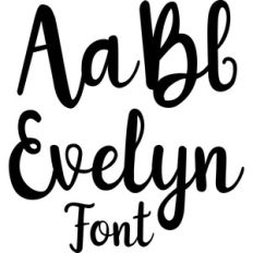 evelyn font