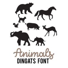 animals dingbats font