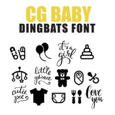 cg baby dingbats font