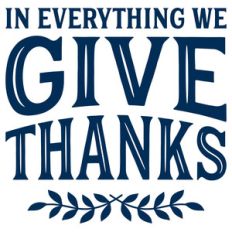 in everything we give thanks