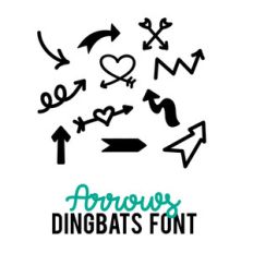 arrows dingbats font