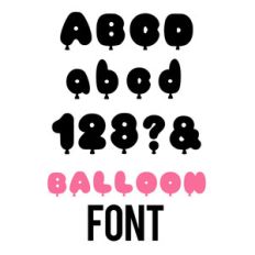 balloon font