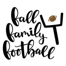 fall family football phrase